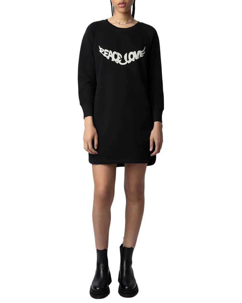 Zadig & Voltaire Diaz Peace&Love Dress Black