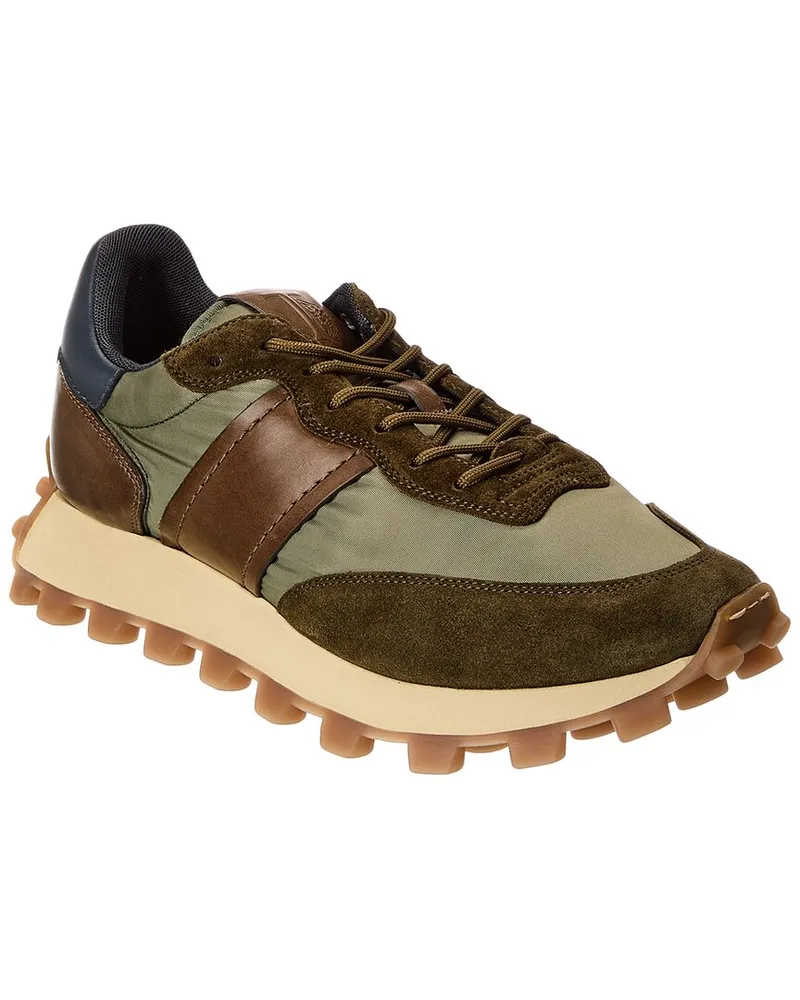 TOD'S TOD’s Nylon & Leather Sneaker Green