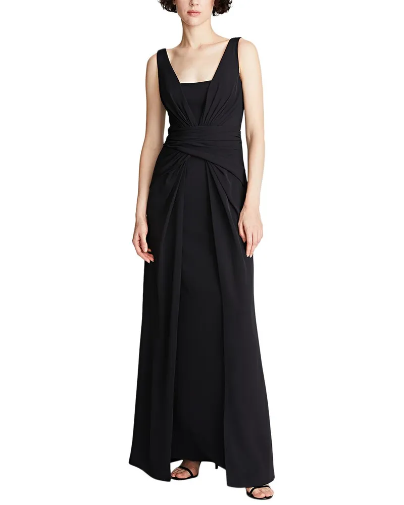 Halston Erica Fluid Crepe Gown Nocolor