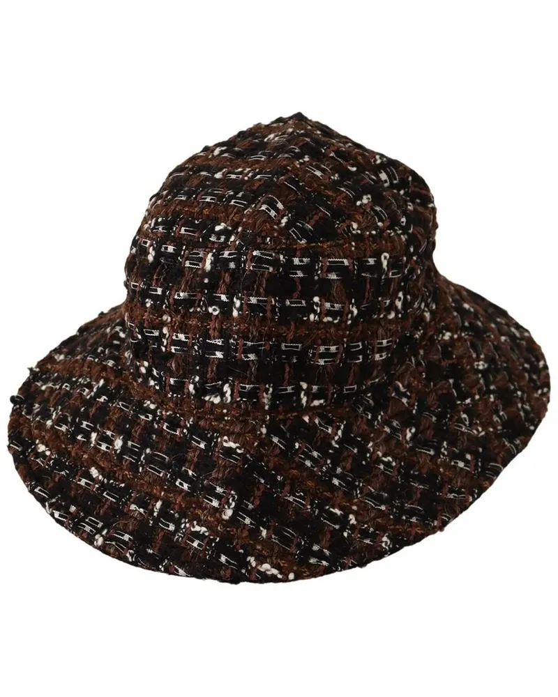 Dolce & Gabbana Woven Wide Brim Bucket Hat Nocolor
