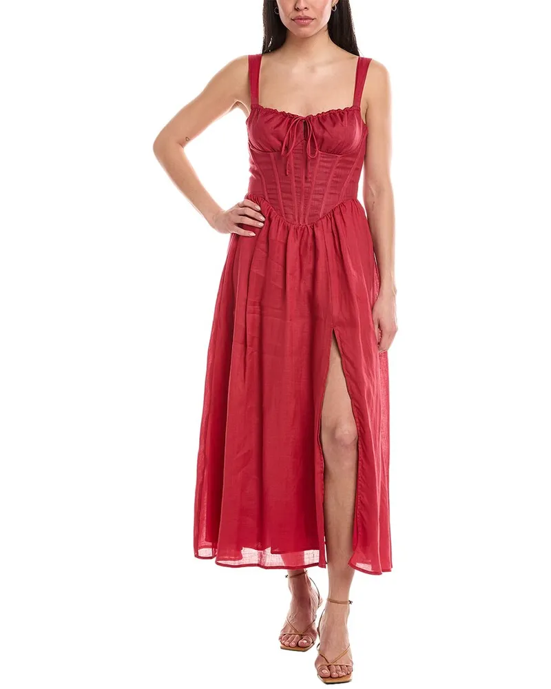 Bardot Esra Midi Dress Red