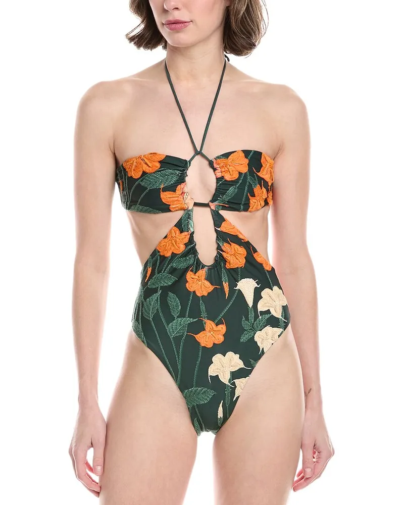 AGUA BENDITA Sabanero Nocturno Trikini One-Piece Green