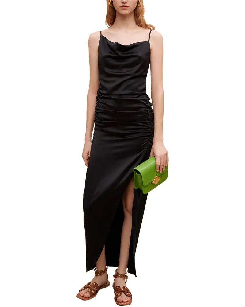 Maje Rinoir Maxi Dress Black