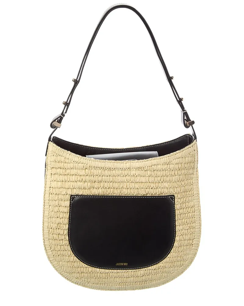 Jason Wu Straw & Leather Shoulder Bag Nocolor