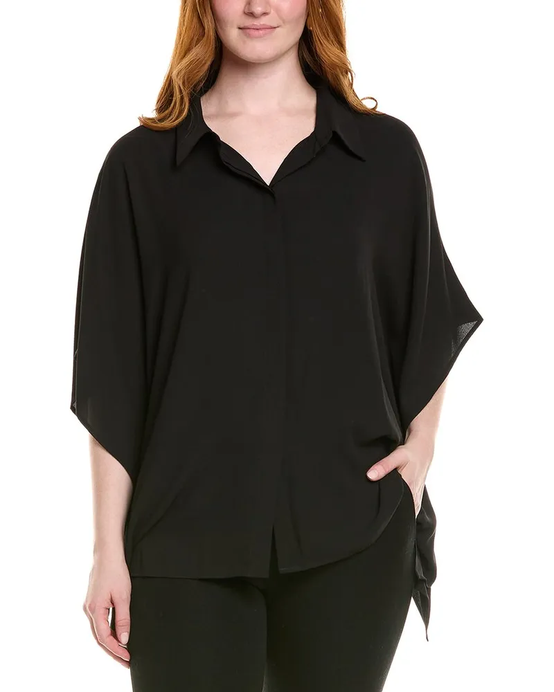 Anne Klein Plus Top Black