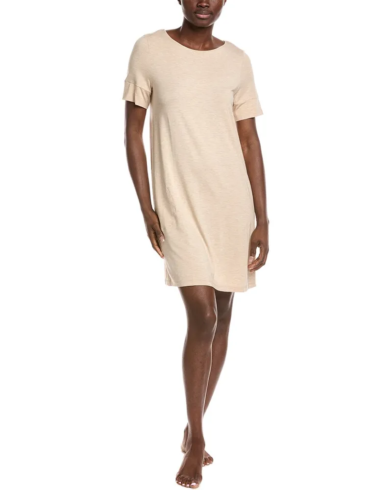 Hanro Soft Round Neck Nightgown Brown