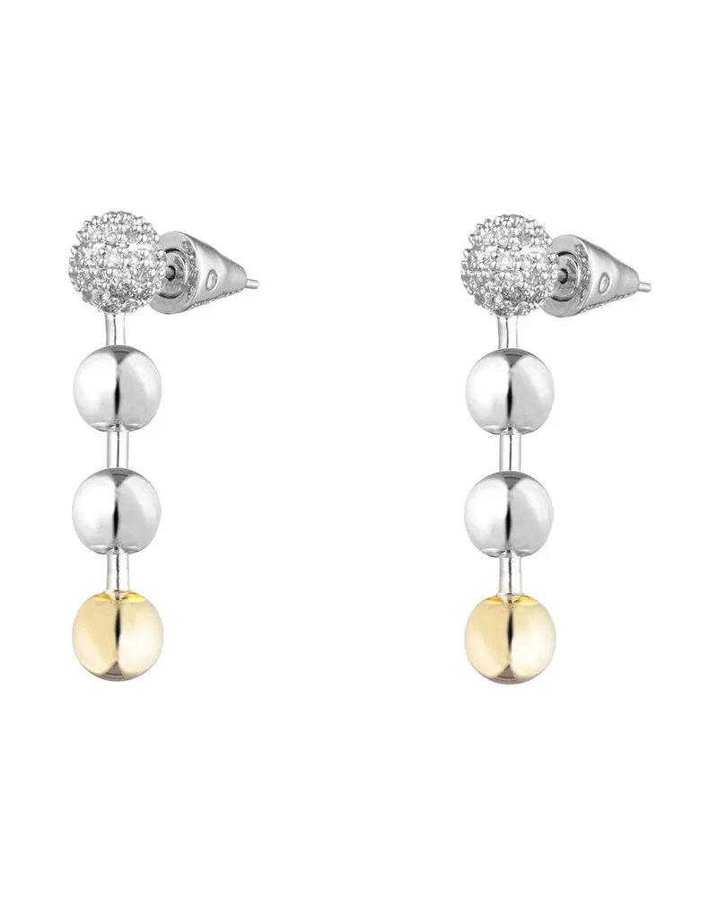 Eddie Borgo 12K CZ Ball Drop Earrings Nocolor