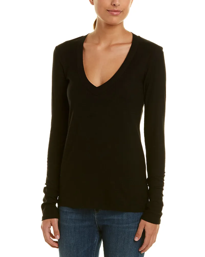 James Perse Relaxed Casual Long Sleeve T-Shirt Nocolor
