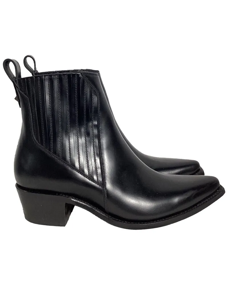 Valentino Garavani Women's Leather Ranch Ankle Cowboy Boot (Authentic Pre-Loved Nocolor