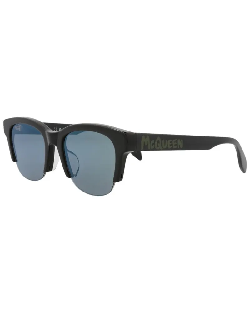 Alexander McQueen Women's AM0406SA 54mm Sunglasses Black