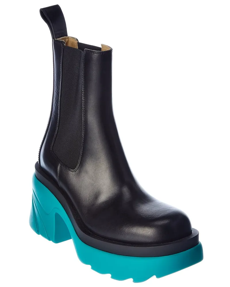 Bottega Veneta Flash Leather Bootie Black