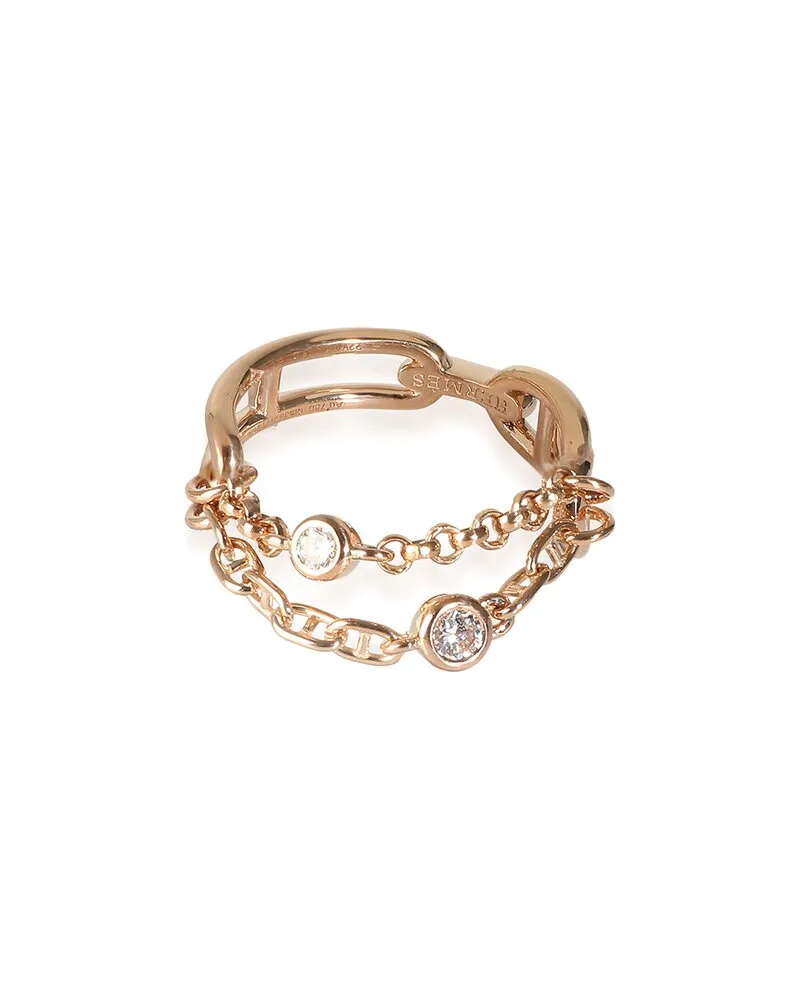 Hermès Chaine d'Ancre 18K Rose Gold Ring (Authentic Pre-Loved Nocolor