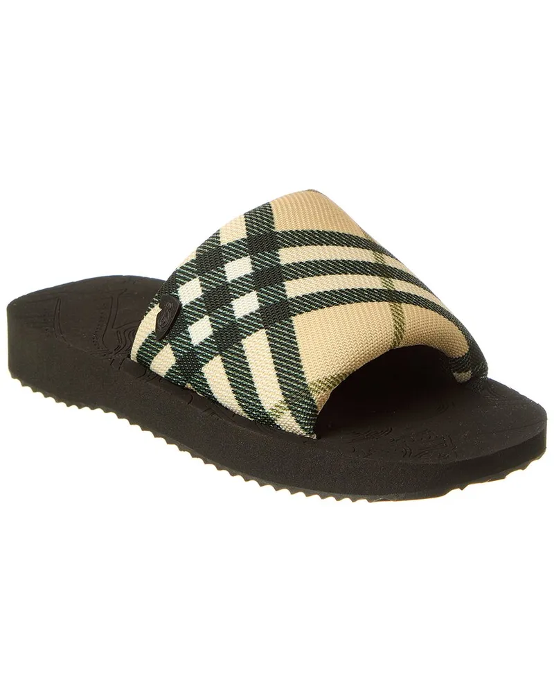 Burberry Check Trek Slide Brown