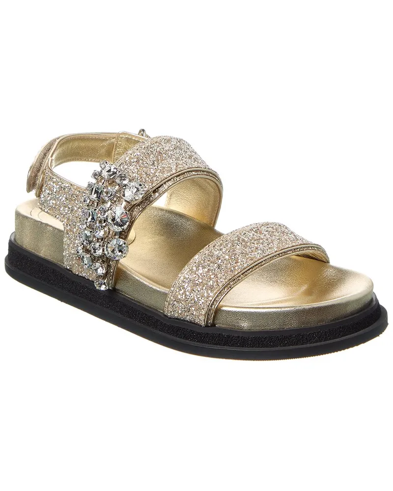 Jimmy Choo Variety Glitter Sandal Gold