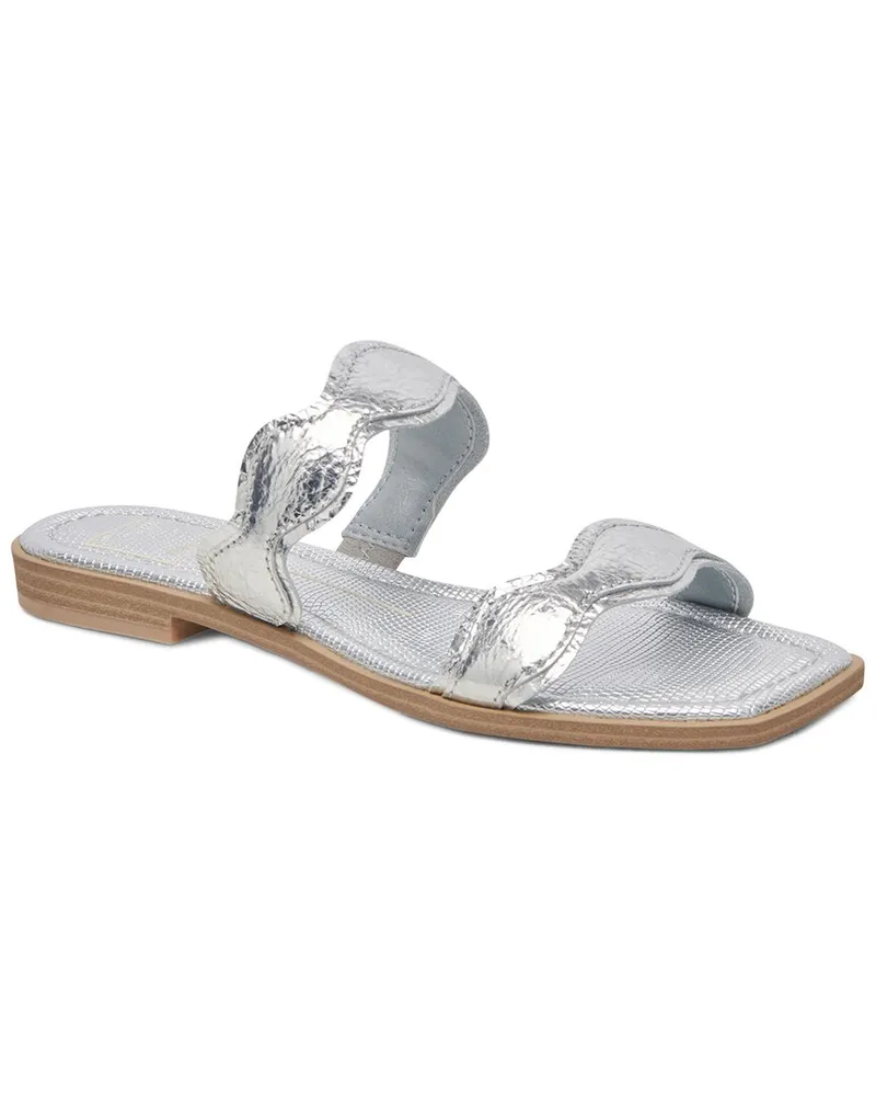 Dolce Vita Ilva Low Leather Sandal Silver