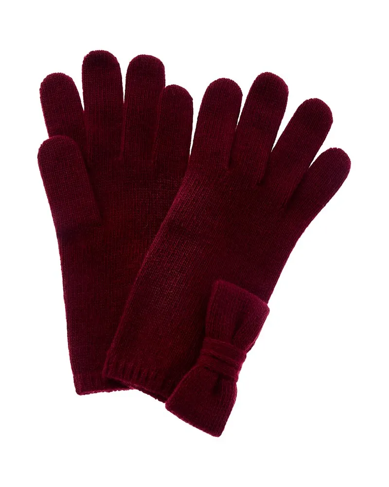 portolano  Bow Cashmere Gloves Brown