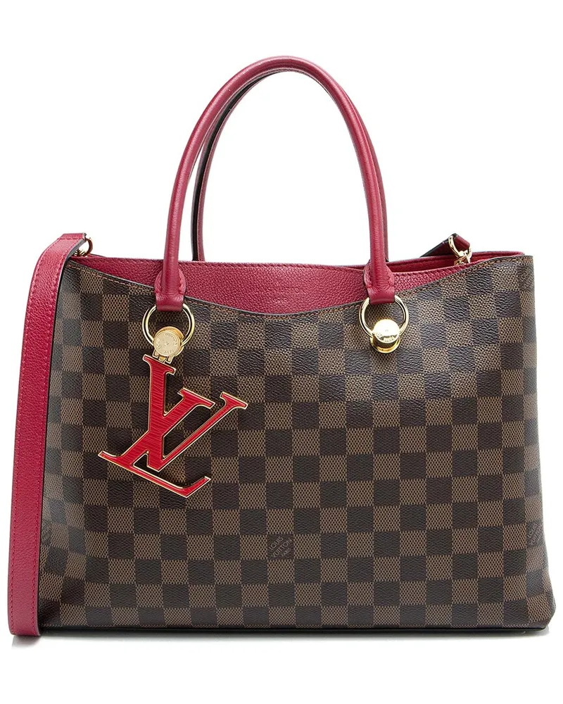 Louis Vuitton Brown Damier Ebene Riverside Tote (Authentic Pre-Loved Nocolor