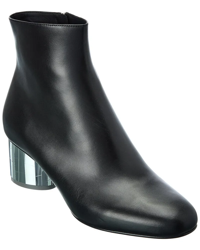 Ferragamo Florrie Leather Bootie Black