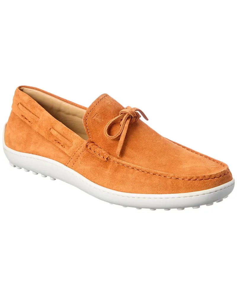 TOD'S TOD’s Laccetto Suede Loafer Orange