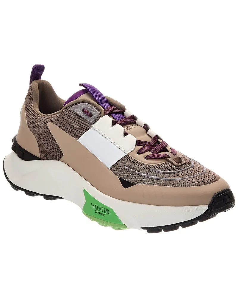 Valentino Garavani True Act Panelled Sneaker Brown