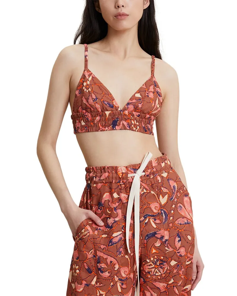 A.L.C. Lana Linen Bra Brown