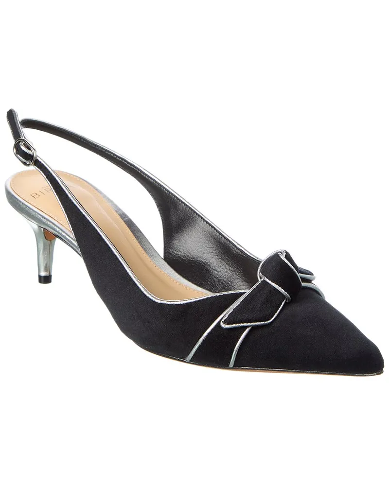 Alexandre Birman Angelita Suede & Leather Slingback Pump Black