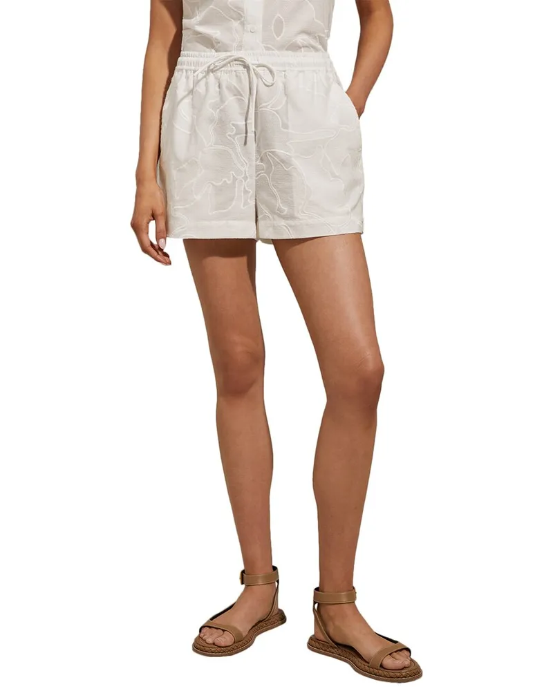 Reiss Nia Embroidery Short White