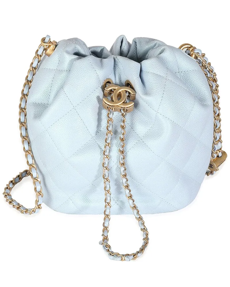 Chanel Blue Quilted Leather My Perfect CC Drawstring Handbag (Authentic Pre-  Loved Nocolor