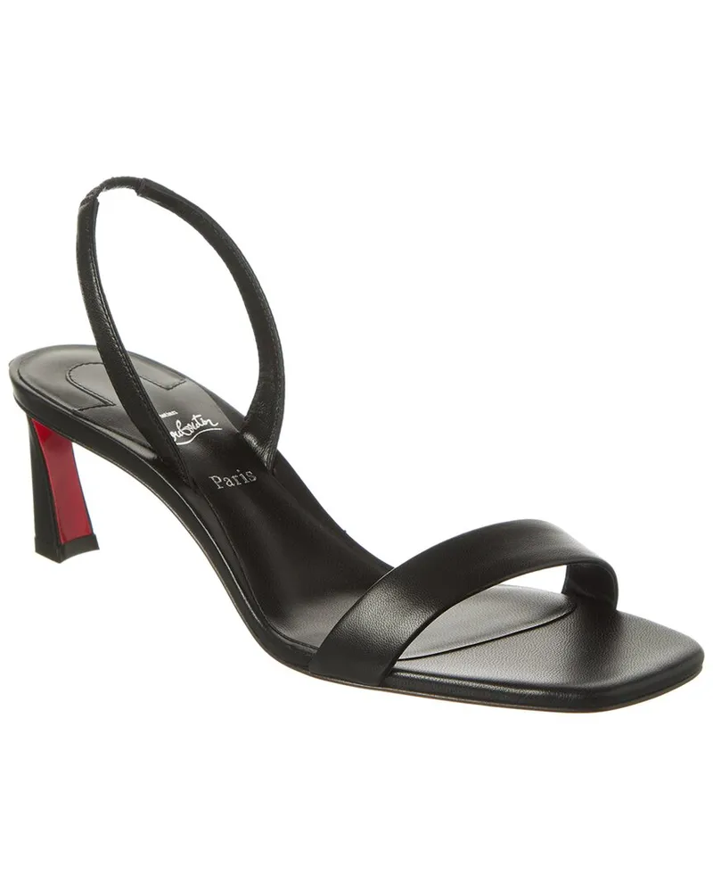 Christian Louboutin O Condora 55 Leather Slingback Sandal Black
