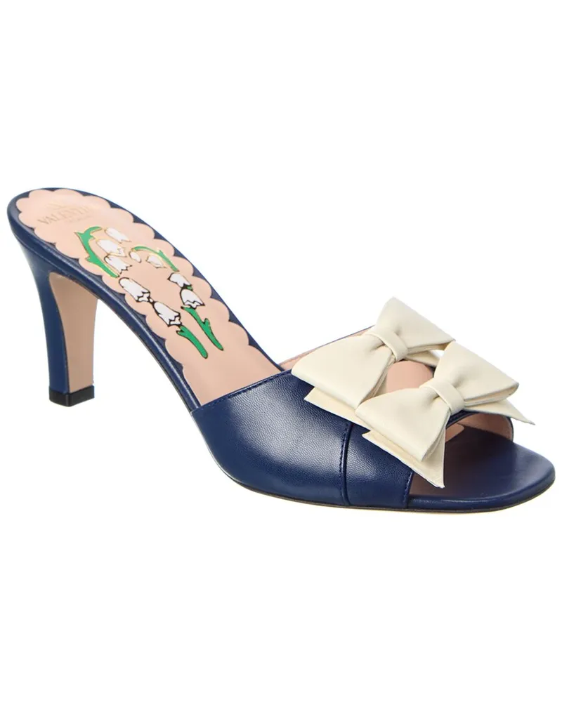 Valentino Garavani Bowow 75 Leather Sandal Brown