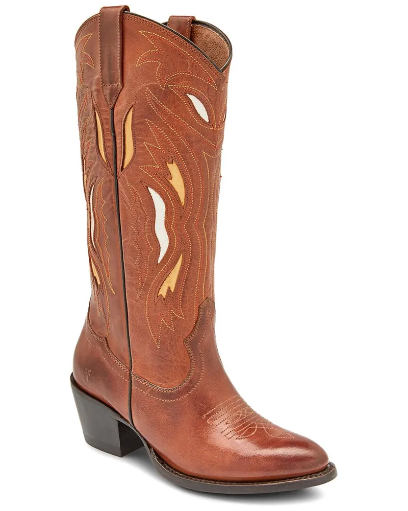 Frye Shelby Deco Stitch Leather Boot Nocolor