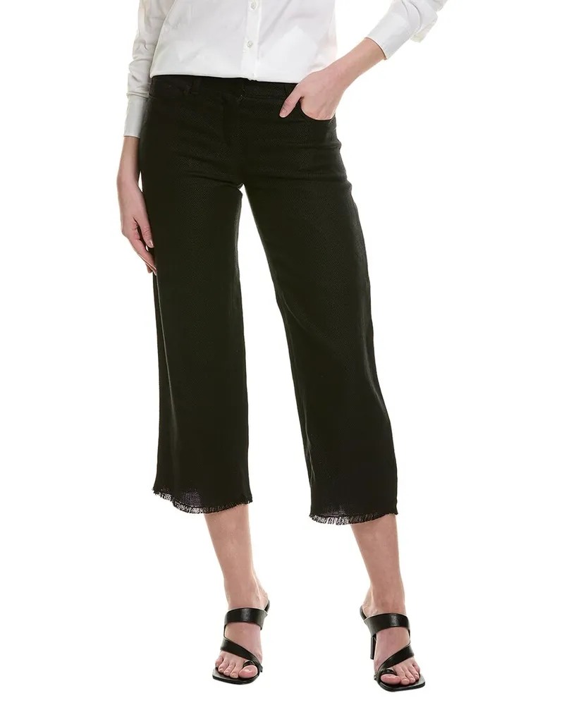 Max Mara S  Cervia Linen-Blend Trouser Black