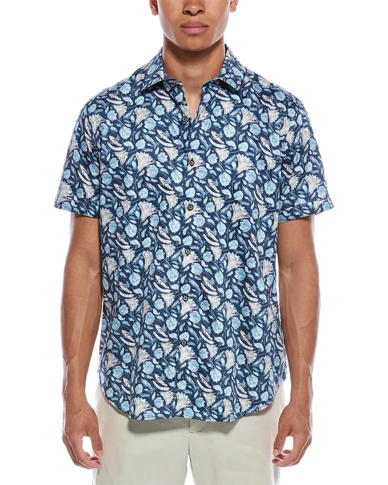 Robert Graham Fresno Classic Fit Woven Shirt Blue