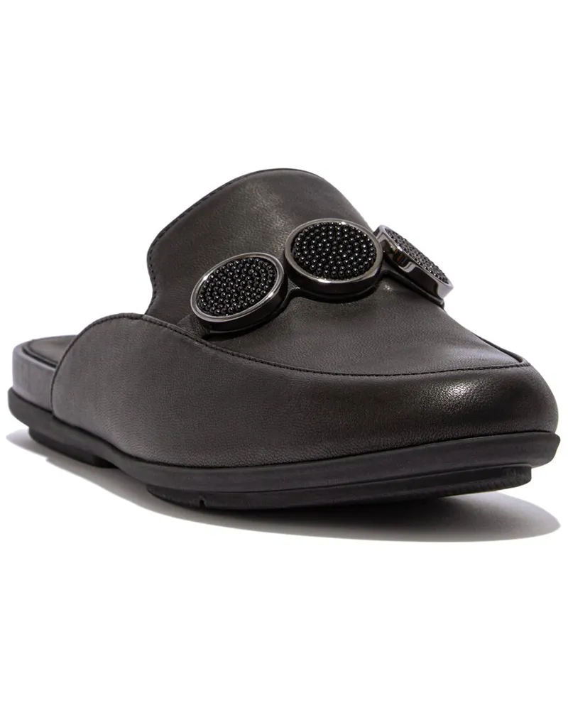FitFlop Gracie Leather Mule Black
