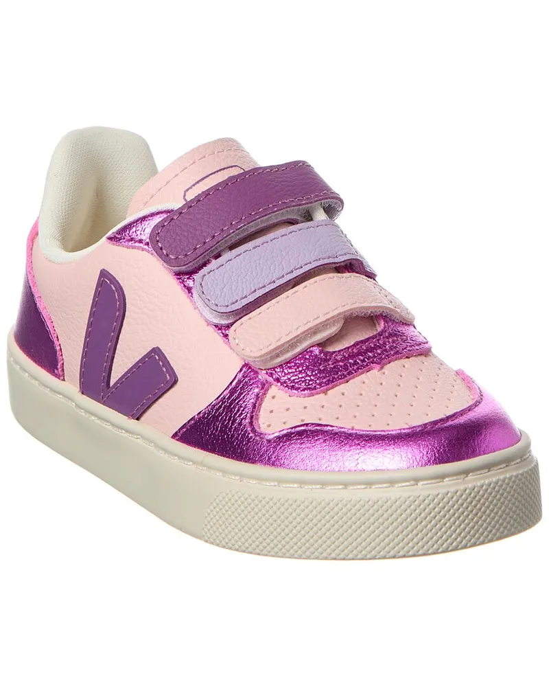 VEJA Small V-10 Leather Sneaker Pink