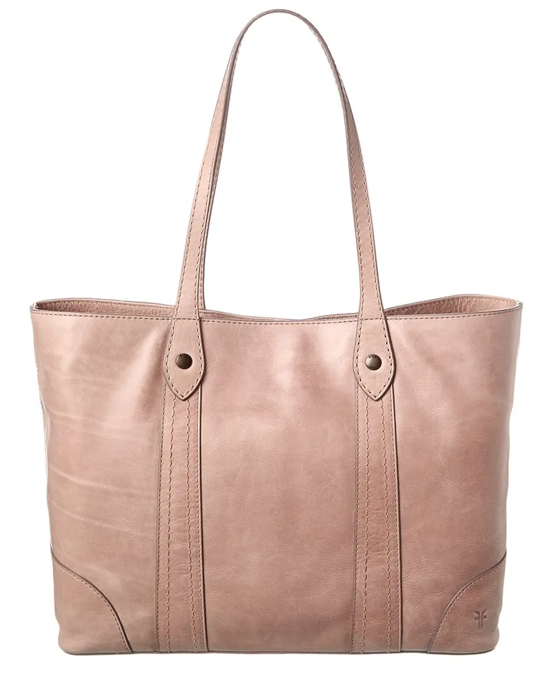 Frye Melissa Leather Shopper Tote Grey