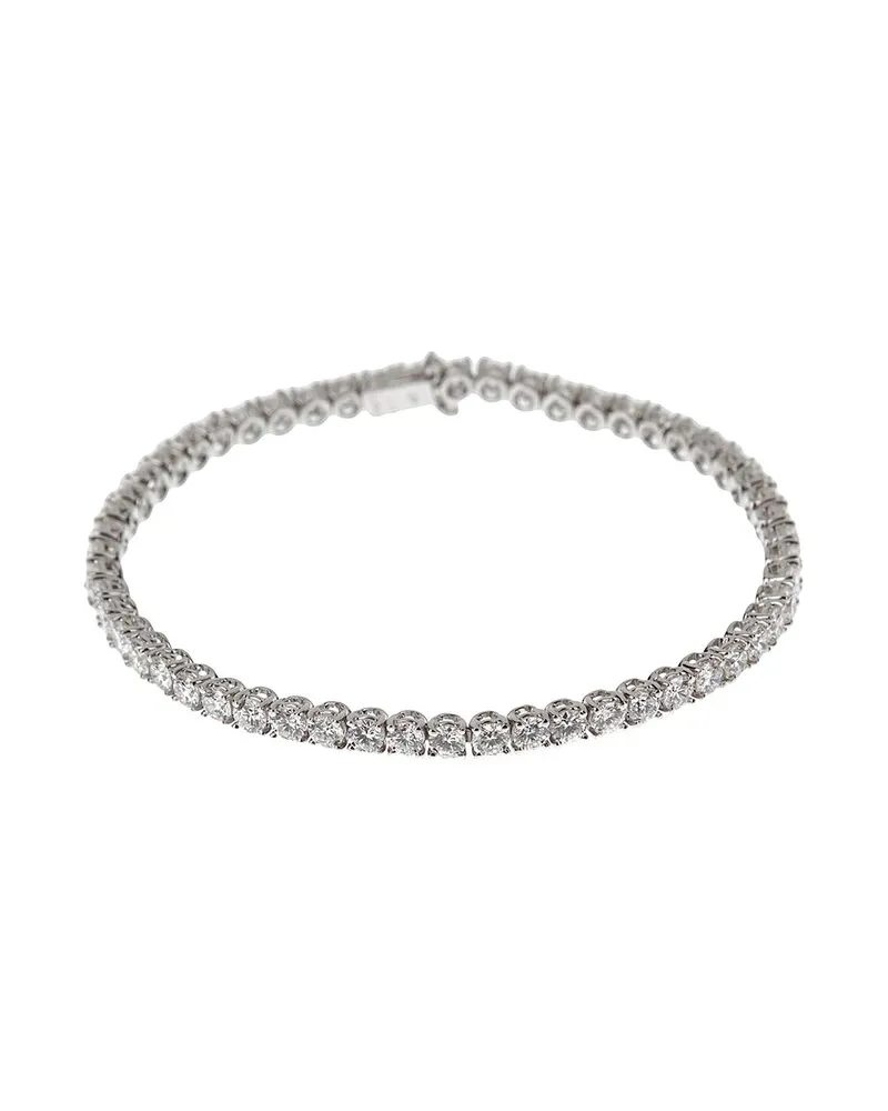 Bulgari 18K 6.00 ct. tw. Diamond Griffe Tennis Bracelet (Authentic Pre-Loved Nocolor