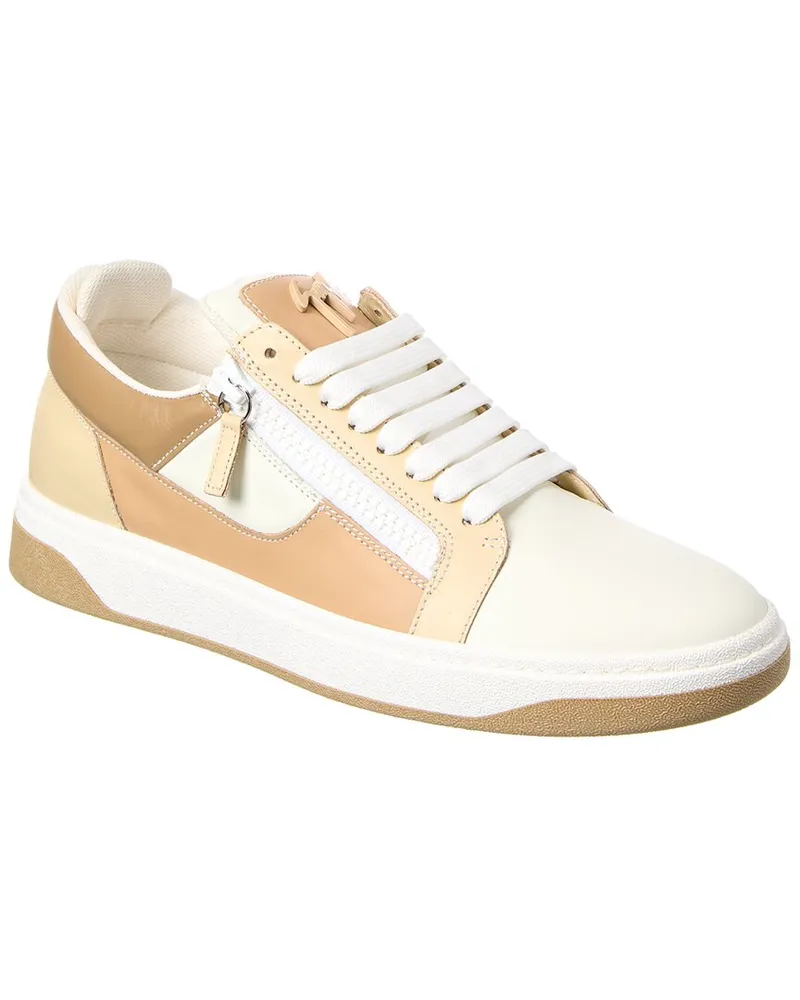Giuseppe Zanotti GZ/94 Leather Sneaker Beige