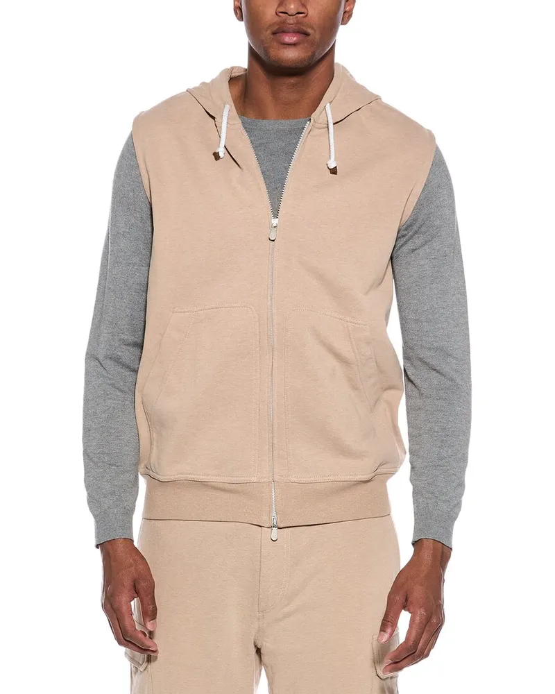 Brunello Cucinelli Zip Hoodie Nocolor