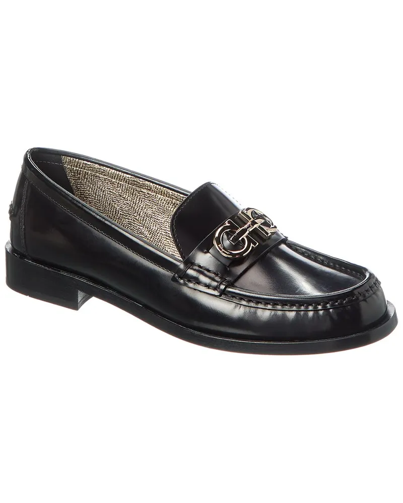 Ferragamo Ofelia Patent Loafer Black