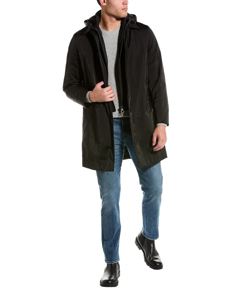 Armani Exchange Trench Coat Black
