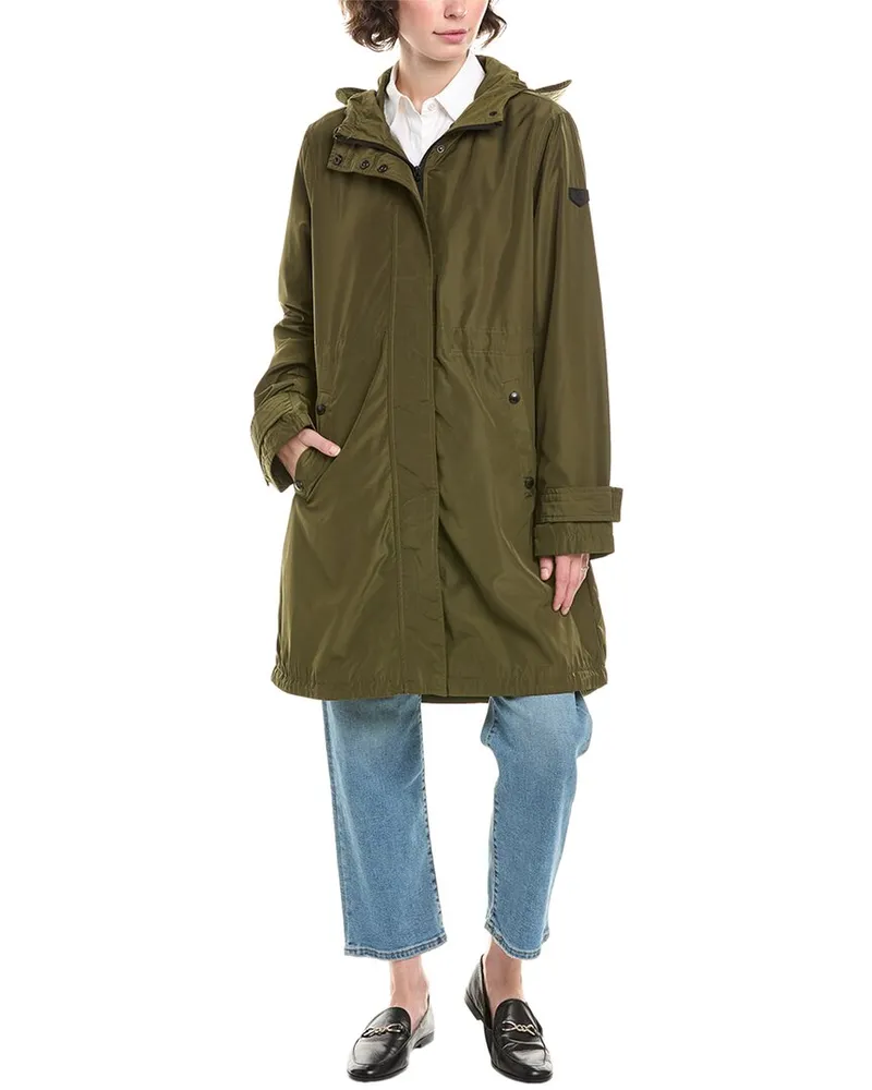 Sam Edelman Hooded Transitional Coat Green