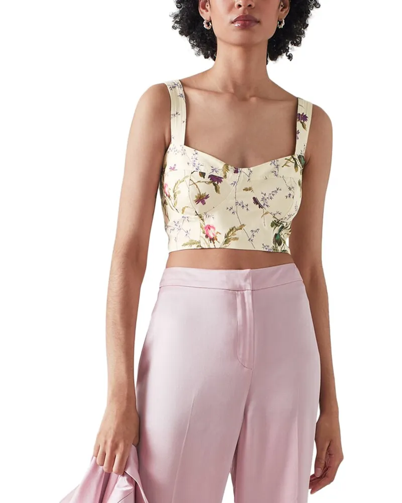L.K.Bennett  L.K.Bennett Eloise Woven Top Nocolor