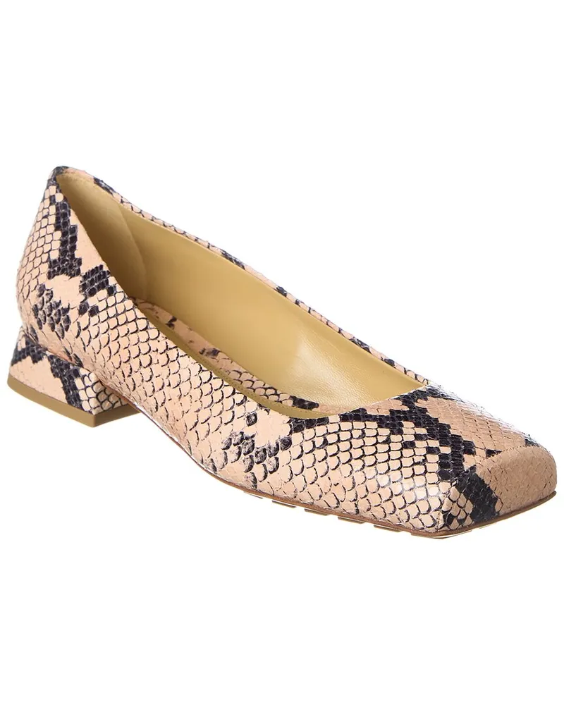 Bottega Veneta Tower Python Pump Black