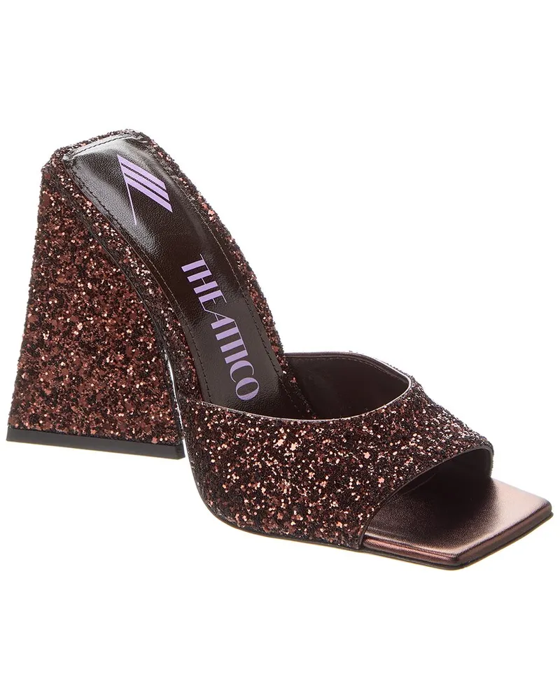 ATTICO Devon Glitter Mule Brown