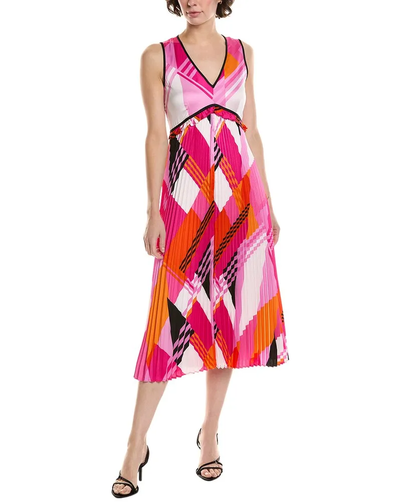 Karl Lagerfeld Printed Midi Dress Pink