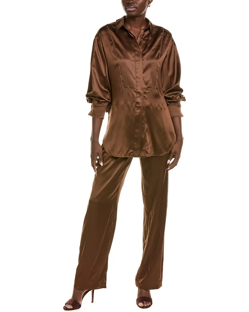 Brunello Cucinelli Silk-Blend Jumpsuit Nocolor
