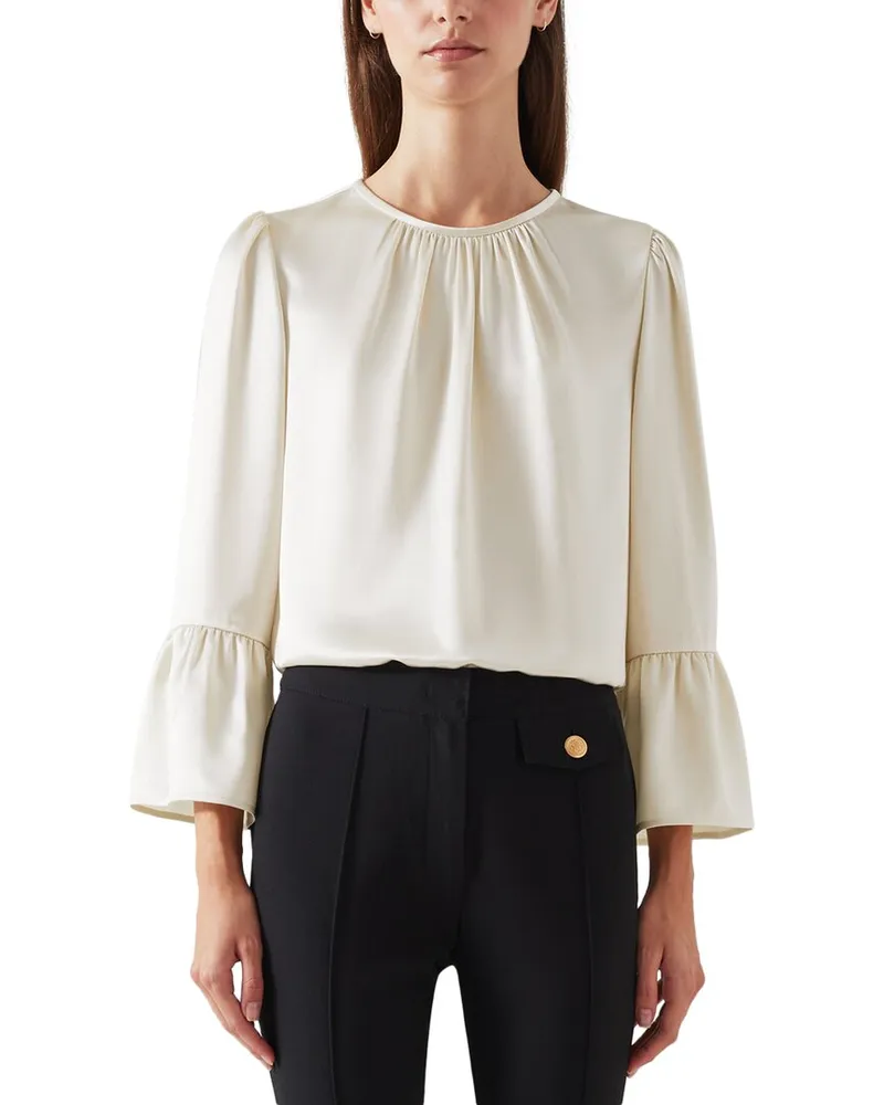 L.K.Bennett  Agnes Woven Top Nocolor