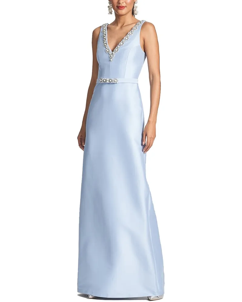 Sachin & Babi Garda Gown Blue