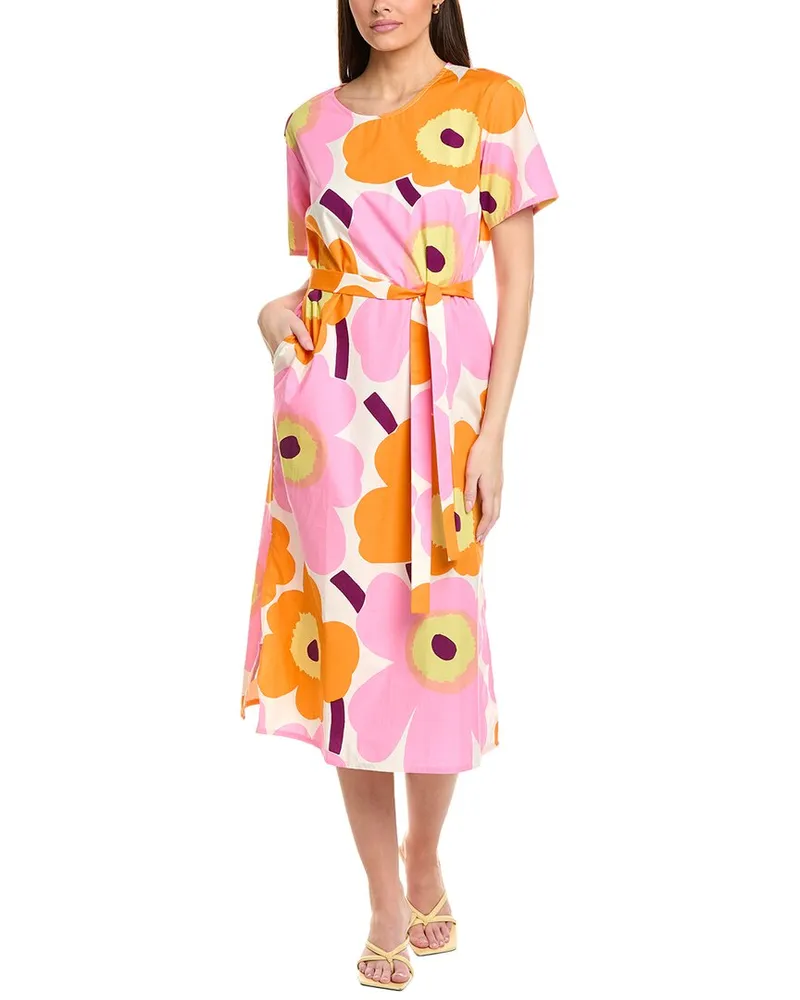 Marimekko Kemut Unikko Maxi Dress Pink